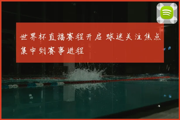 世界杯直播赛程开启 球迷关注焦点集中到赛事进程